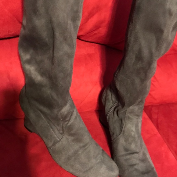 George Gray Wedge Boots Size 9 1/2 - Picture 2 of 5